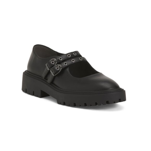 BC FOOTWEAR Black Seek And Destroy Flat Loafers - Picture 1 of 2